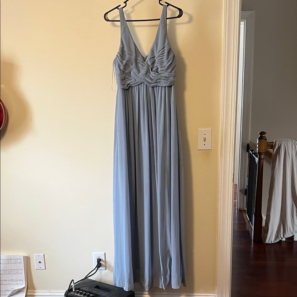 Birdy Grey Light Blue Maxi Maternity  Dress